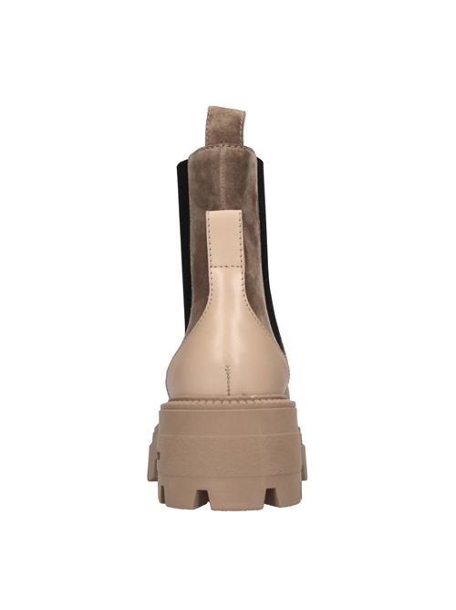 Suede and fabric ankle boots SERGIO ROSSI | B04840-MFI641-2461-470NOISETTE